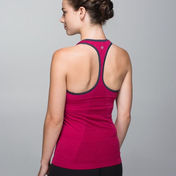 Lululemon Ebb & Flow Racerback Tank | sz6 | Heathered Bumble Berry - Picture 2 of 4